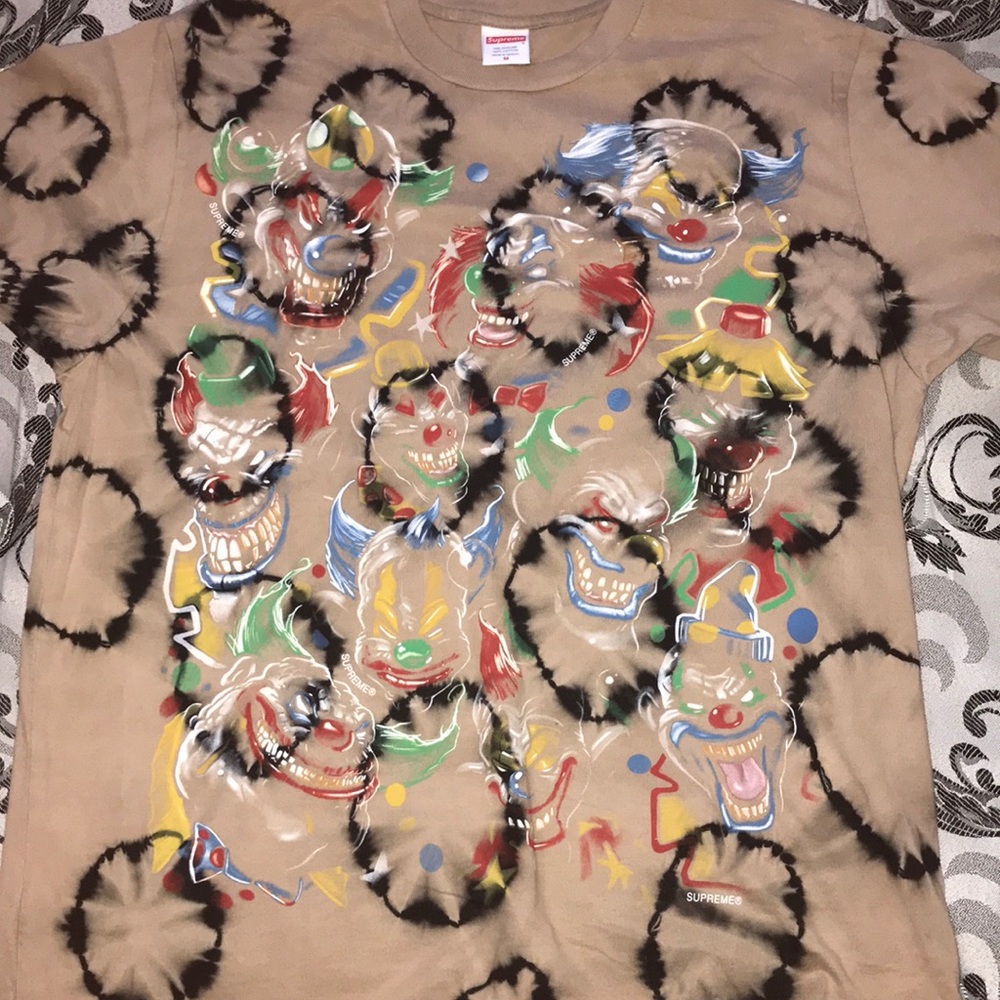 Supreme Bleached Black Clowns T-shirt (fw19)